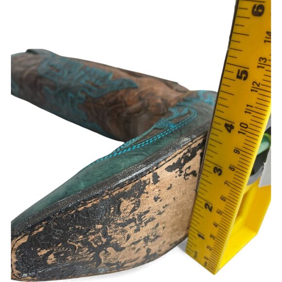 Corral Leather Western Cowgirl Snip Toe Tall Boots Women's 8 M - Picture 15 of 16